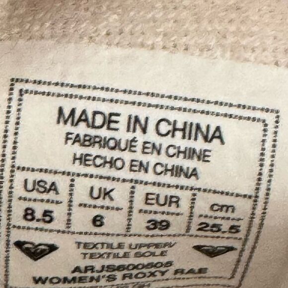 Roxy Roxy Rae Shoe-Natural/Crazy Pink sz 8.5 - Picture 4 of 4